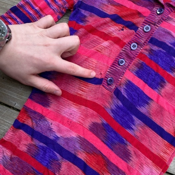 Vintage 90s Missoni Button Up Abstract Dress - Picture 4 of 9